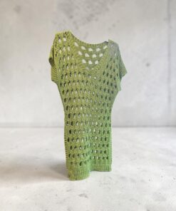 ROBE CROCHET LUREX VERT
