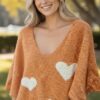 PULL GROS COEUR MANCHE 2 QUART